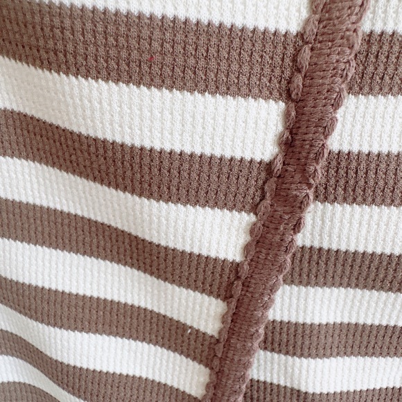 NWT brown and white stripes jacket - Picture 2 of 8
